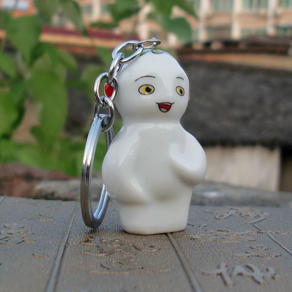 

творческое симпатичные мультфильм аниме ceramic подвеска брелок корейский украшения ручной работы простой fashion girl student key сумка акс, Silver
