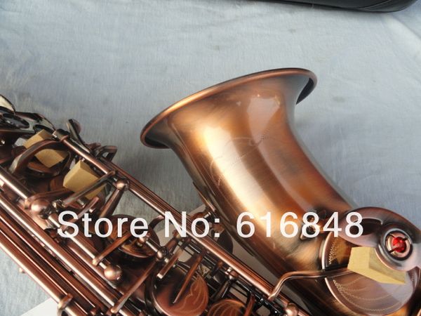 Sassofono Alto Unbranded Red Archaize Rame Alto Saxon Tune E Strumenti musicali in ottone piatto Sax con bocchino per custodia Spedizione gratuita