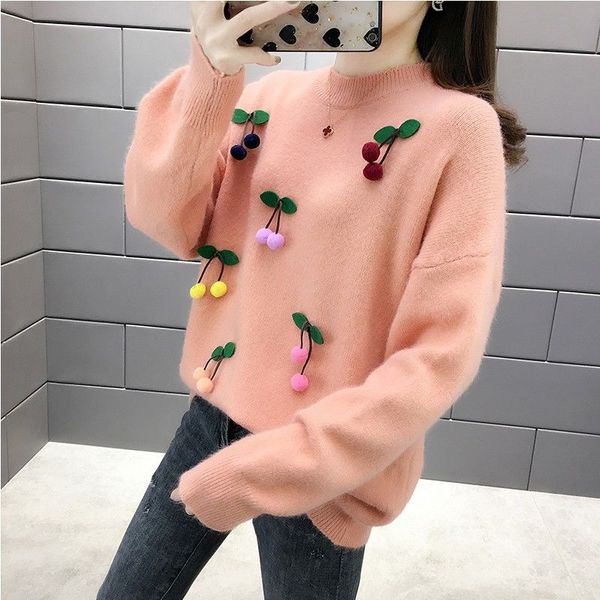 

winter clothes oversized loose knitted sweater women pullover female sweter pull femme new 2019, White;black