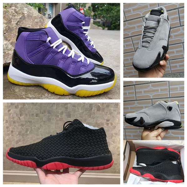 

14s 11s concord 45 mens basketball shoes platinum tint cap and gown gym red women men bred space jam 14s sports sneakers