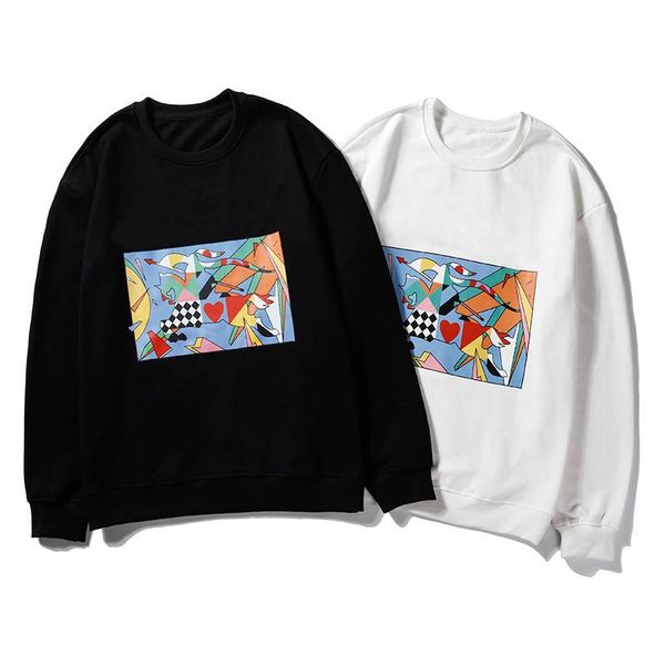 

new mens конструктора фуфайка mens fashion street hip hop jigsaw шаблон hoodie высокого качества головоломки печати толстовка азиатский разм, Black