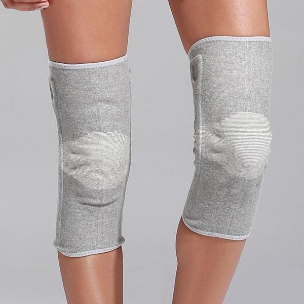 

1 pairs joint knee pads spring breathable non-slip power lift joint support knee pads elastic basketball running support#p4, Black;gray