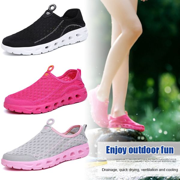 

women men walking shoes sneakers mesh breathable anti-slip casual for outdoor sport fk88