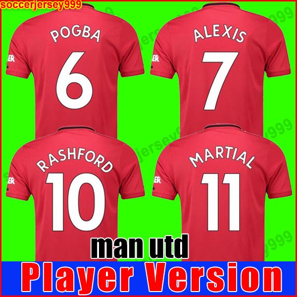 

Player ver ion fc manche ter pogba occer jer ey 2019 2020 lingard lukaku ra hford football hirt united utd 19 20 uniform man jer ey