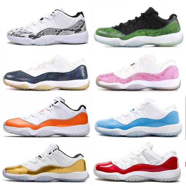

11 low navy blue pink snakeskin white red basketball shoes bred concord georgetown space jam gg basketball sneakers women men 11s trainer xi