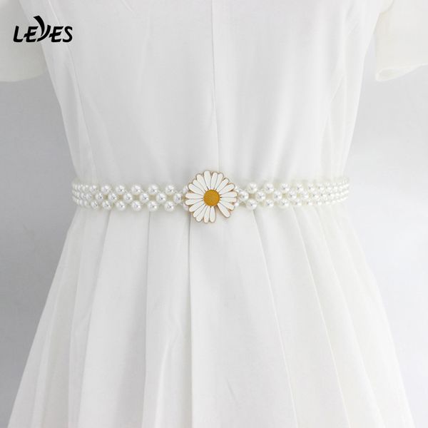 

shiny pearl belts chain for girls dress decoration brilliant diamond waist strap women designer elegant elastic new fashion, Black;brown