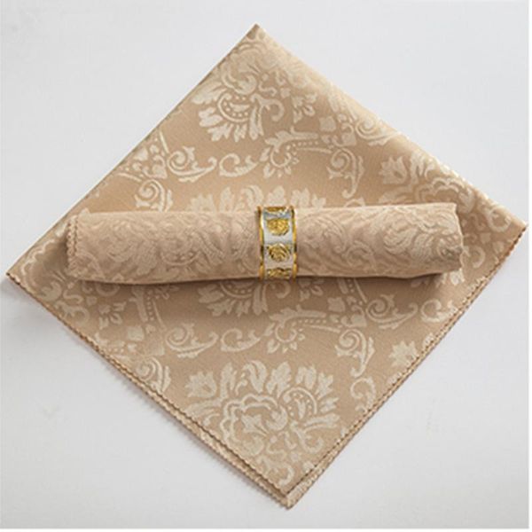 

10pcs/lot flower napkin towel kitchen serviette de table polyester fabric napkins mariage table napkins for weddings
