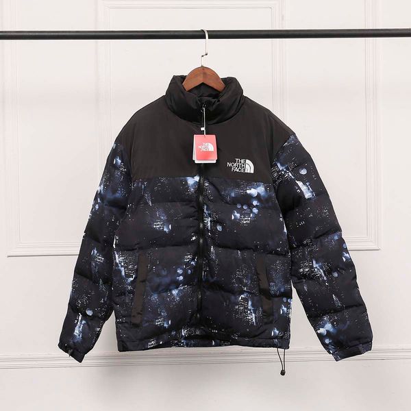 

20ss thenorthface men designer down jacket luxury brand classic coat fashion platform winter coat vintage embroidery kanye coat, Black