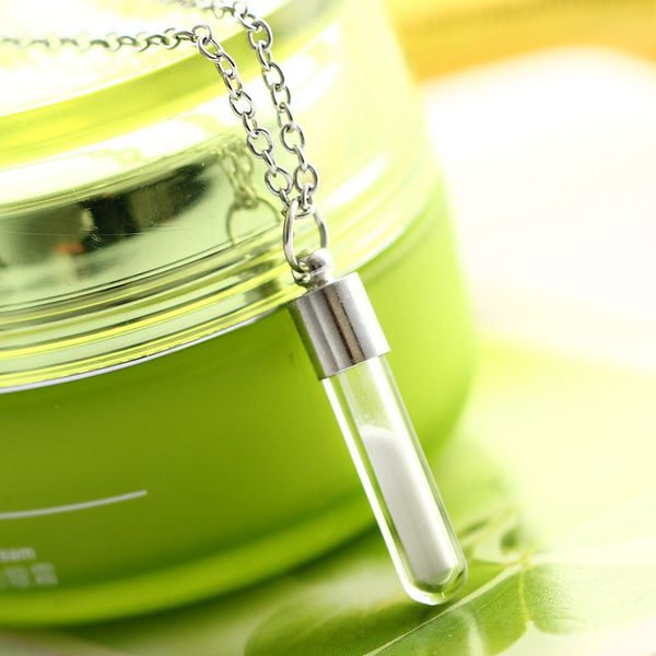 

2019 new glowing necklace gem charm jewelry silver plated women halloween glass luminous stone necklace gifts