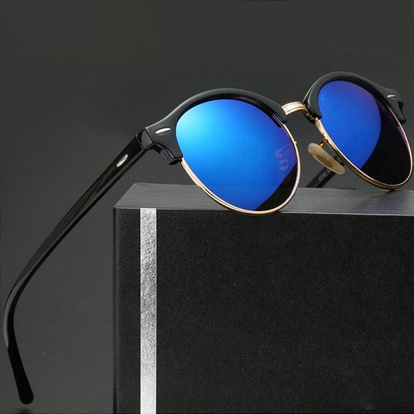 

round sunglasses brand vintage mirror lens ladies sun glasses women round eyewear men sunglasses for women men retro de sol, White;black