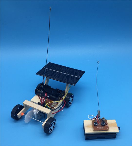 ciência quebra-cabeça e brinquedo educação carro de controle remoto experimento científico montagem solares modelo criativo pequena DIY tecnologia