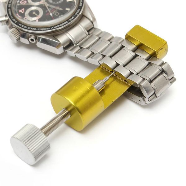 

watch tools metal watch band link pin remover gold strap adjuster repair kits tool clock portable 1pc fits most bands
