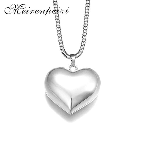 

2019 new autumn and winter sweater chain europe and america love sweater chain long peach heart jewelry custom, Silver