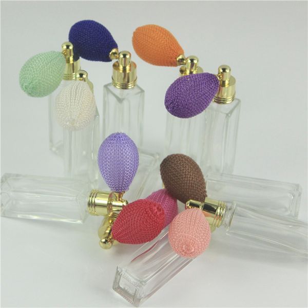 

packing bottles 5pcs/lot 10ml empty airbag atomizer perfume & parfum case with colorful thick glass cosmetic container