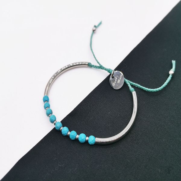 

bead braid bracelet fashion design hematite turquoise facet mens style womens fashion black grey tq simple classic