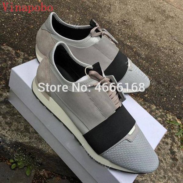 

name brand new arrival man woman casual shoes flat fashion patchwork leather mesh low cut lace-up trainer runner shoes outdoors, Black