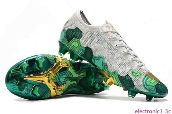 

original mercurial superfly vi 360 elite fg kj 6 xii 12 cr7 ronaldo neymar mens terra pack high soccer shoes football boots cleats, Black;green