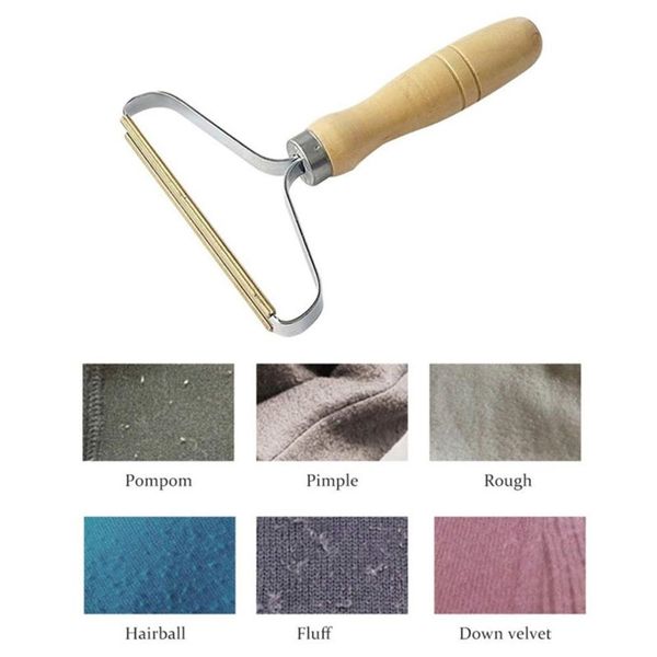 

портативный lint remover fuzz одежда бритвы одежда пушок волос скребок кашемира pure copper double режущая головка ручная щетка lint ролики