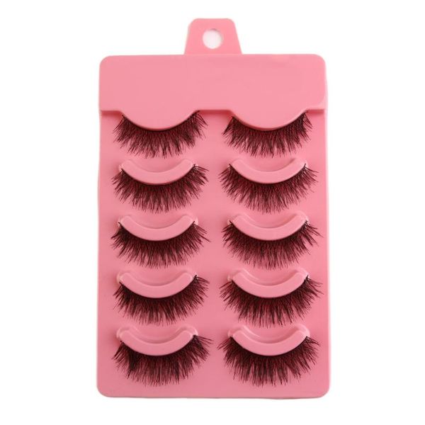 

false eyelashes 100% brand 5 pairs/set natual fashion handmade soft eye lashes extension makeup long beauty accessory