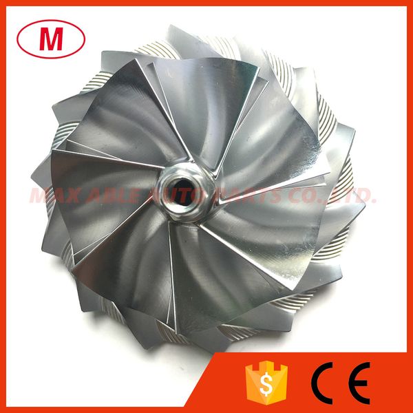 

hx40 66.90/92.00mm 7+7 blades forward high performance turbo billet compressor wheel/aluminum 2618/milling wheel for turbocharger