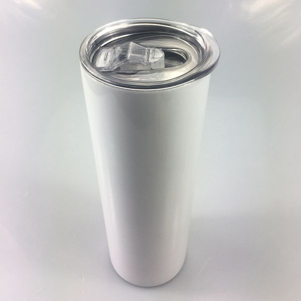 

20oz сублимация нержавеющей стали тощих массажеры diy tall узких чашки с вакуумной изоляцией автомобиля массажеры чашки бутылка воды с крышк