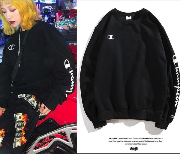 

Мода классический чемпион вышивка логотип мужчины дизайнер толстовки женщины зи