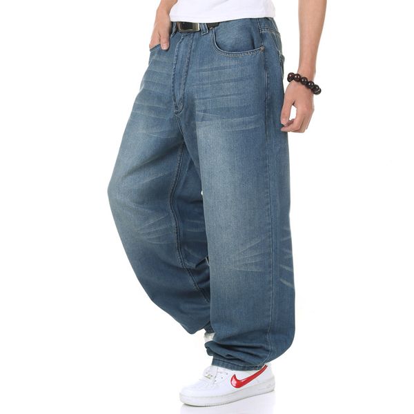 Compre Moda Para Hombre Hip Hop Baggy Jeans Estilo Harem Big Yards