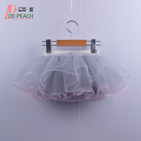 

de peach new baby girls tutu skirt toddler kids tulle lace skirts girl pettiskrit baby princess mini dance skirt 3-10 years
