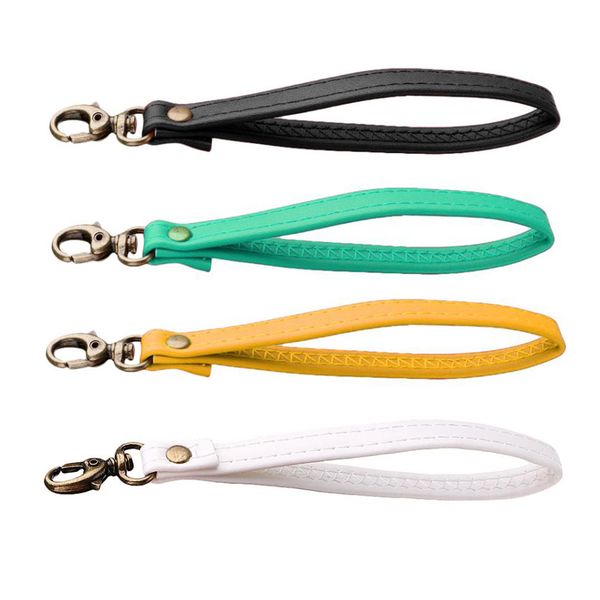 

durable pu leather replacement wrist strap for clutch, wristlet, purse 4colors, Black;red