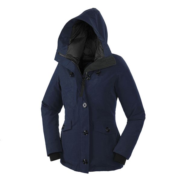 

свободный dhl канада классический женщин виктория femme мех пуховик hiver теплый ветрозащитный вниз пальто сгущает fourrure с капюшоном утеп, Black