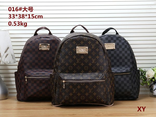 

2019 new leather backpack fashion men school bag print men shoulder bags travel bag totes wholesale sale