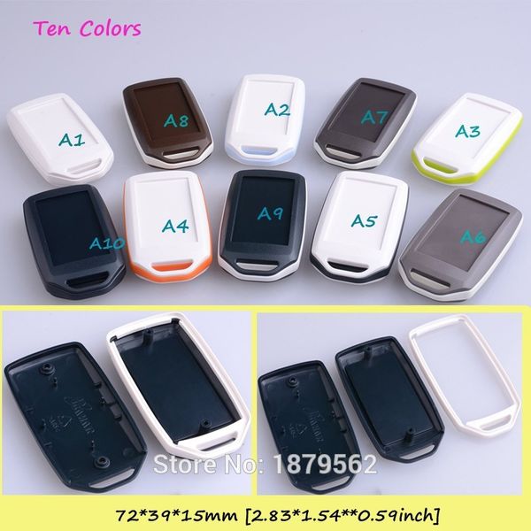 

10 colors] 1 pcs 72*39*15mm small handheld plastic enclosure abs junction box diy plastic cases electronic diy junction box