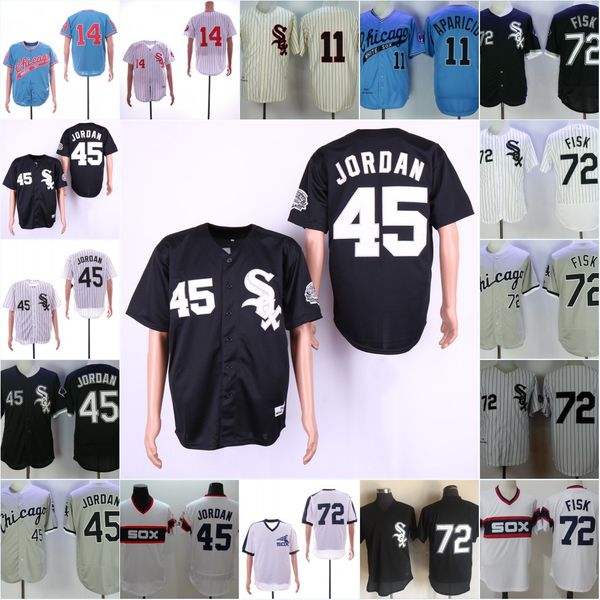 

Mens 1972 #14 Bill Melton Jersey 1968 #11 Luis Aparicio Jersey stitched #72 Carlton Fisk #45 Michael Jorda Jersey S-3XL