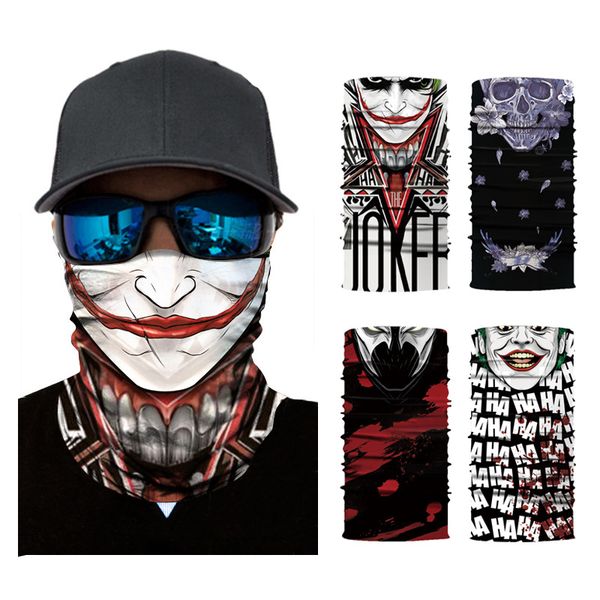 

new scary skull masks skeleton easter motorcycle bicycle riding headwear scarf half face mask terror cap neck ghost