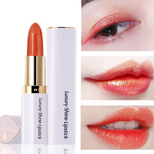 

fashion 1pc women natural shimmer lip cream long lasting moisturizing lipstick lady cosmetic profissional maquiagem