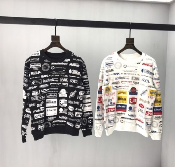 

2020 new mens womens sweatershirts letter printed casual pullover outerwear spring autumn sweaters whole colth print tr b104522v, Black