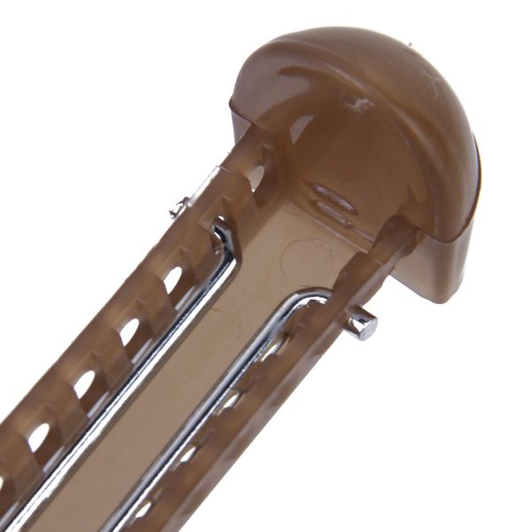 

1 pair of adjustable plastic shoe trees for men uk size 6-13---brown, White;pink