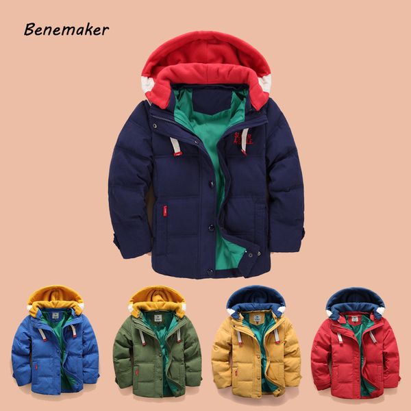

children 5 colors thicken winter jackets for girl boy clothing parka warm coats overalls hooded baby kids casual outerwear yj105, Blue;gray