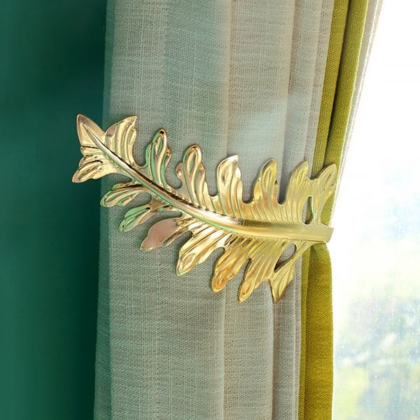 

window curtain holder living room curtain holdback europe curtains decoration accessories tie back leaves hooks