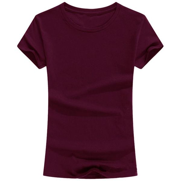 

women t-shirts ar tee shirt women solid color casual short sleevea tees female t shirt, White