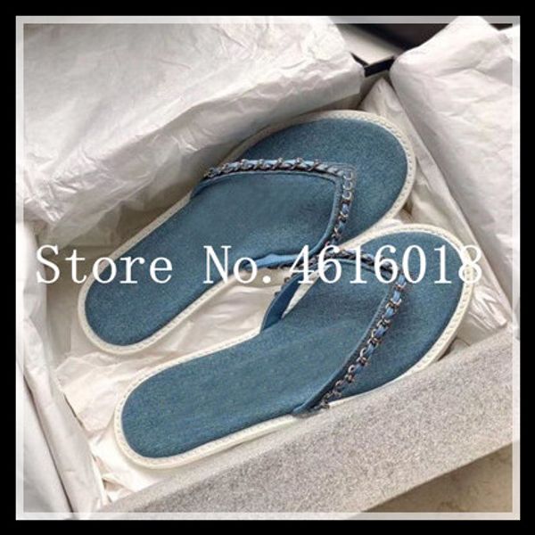 

2020 new flip flops design women slipper summer slides flat mules chain sandals shoes woman, Black
