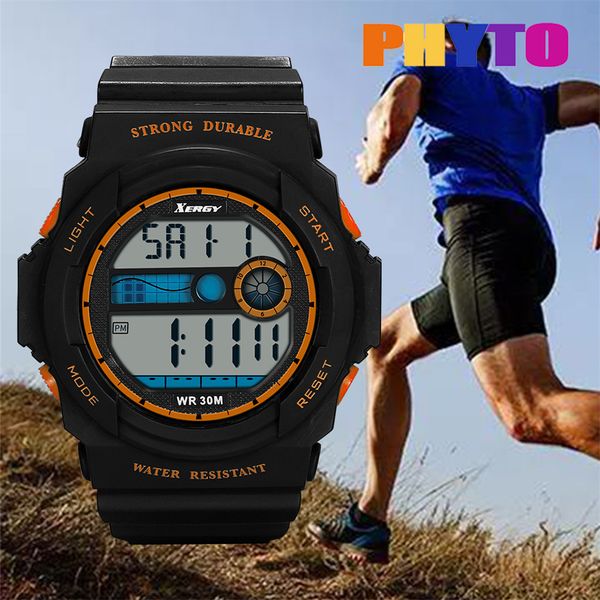 

mens sport watch square led student couple electronic digital watch electronic clock digital relogio cc, Slivery;brown