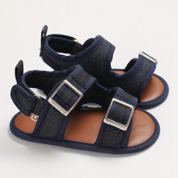 

summer baby boy sandals toddler kids boys breathable sandals infant anti slip crib shoes beach shoes children's, Black;red