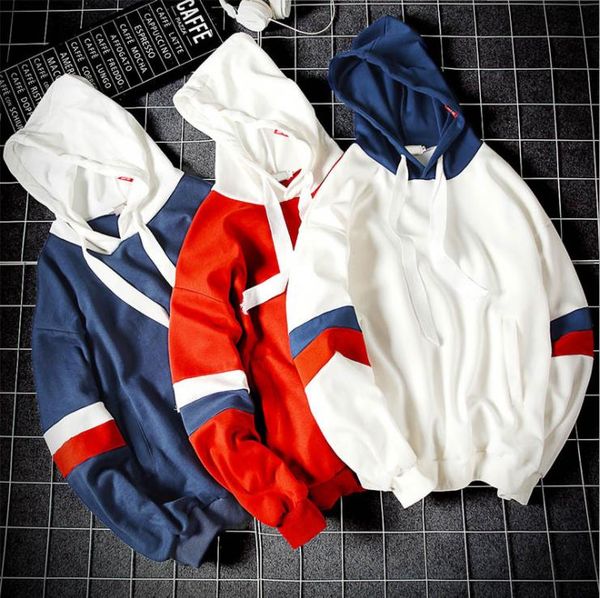 

new autumn/winter 2019 european and american men's wear long sleeve hooded fashionable and handsome casual hoodie, Black