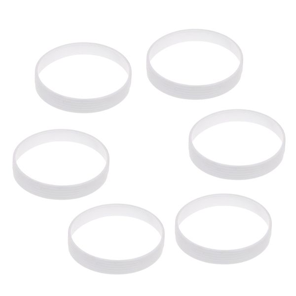 

6 pieces white plastic golf green putting cup ring golf field equipment 11cm