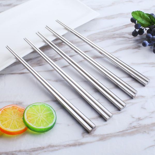 

304 stainless steel chopsticks chopsticks suit 10 pairs / sets 2. optional design square or circle safety and hygiene fashion environmental