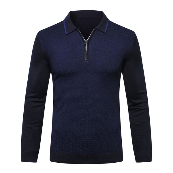 

sweater wool men's 2018 new fashion printing warm casual commerce comfort zipper fitness gentleman big -6xl ing, White;black