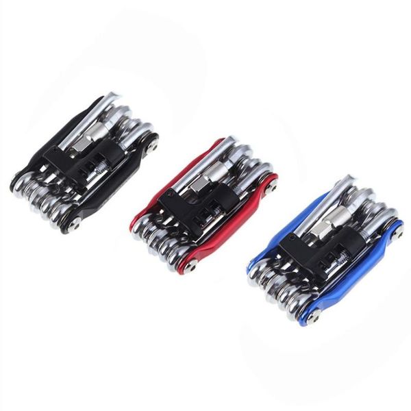 

multi-function 11 in 1 bicycle repair tool wrench screwdriver chain cutter