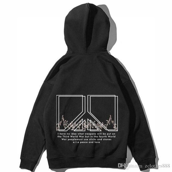 

2020 mens designer hoodies printed mens casual designer hoodies hooded high street pullover male female hip hop luxury hoodie sweatshirts, Black