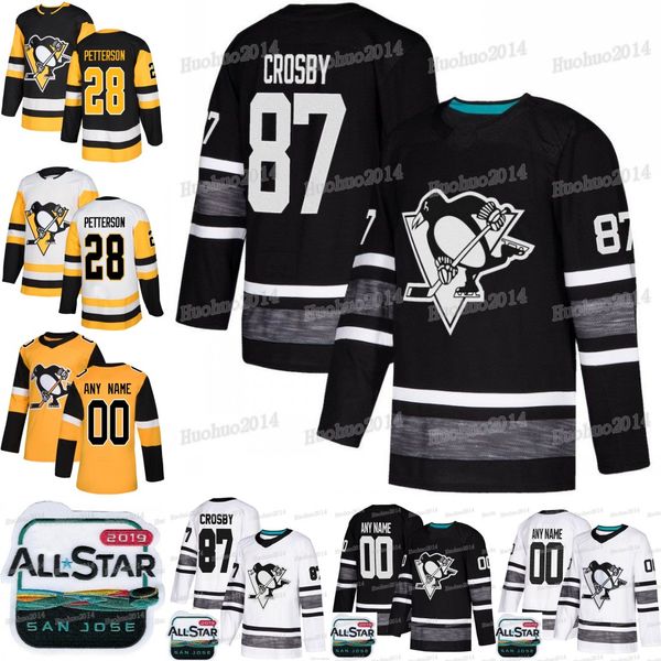 

2019 All Star Pittsburgh Penguins Sidney Crosby Jake Guentzel Mario Lemieux Phil Kessel Evgeni Malkin Jack Johnson Kris Letang Jersey